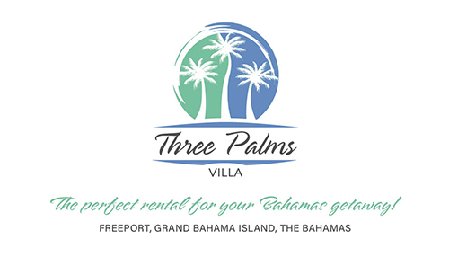 Three Palms Villa Business Card Front