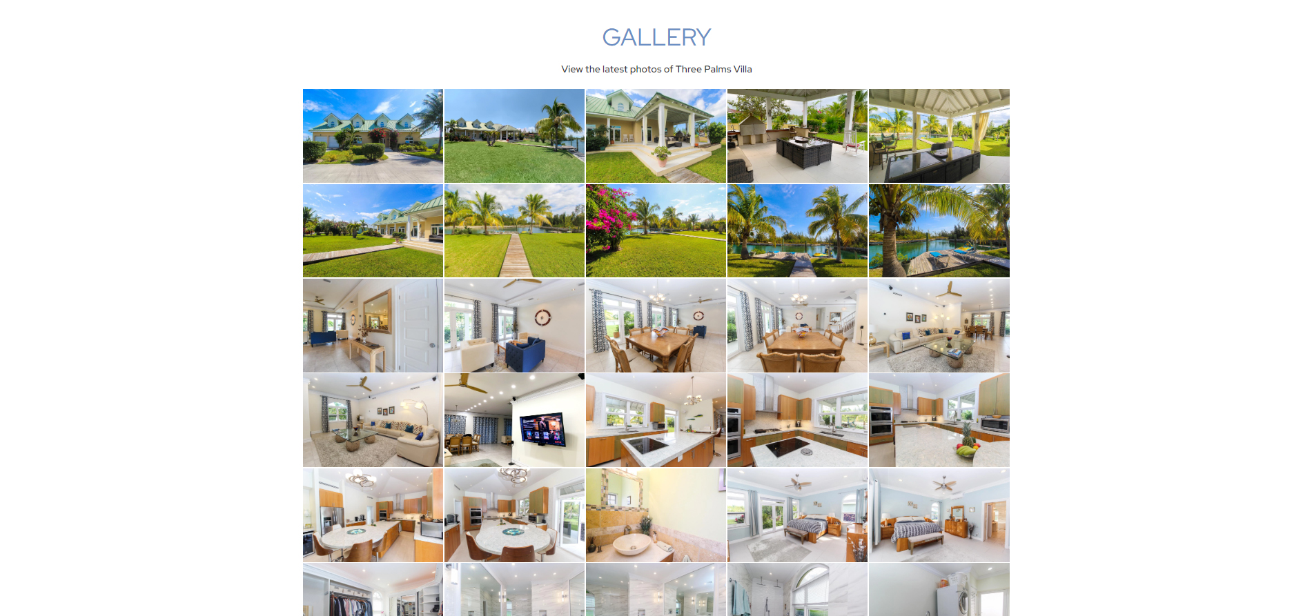 Three Palms Villa Website Gallery Still