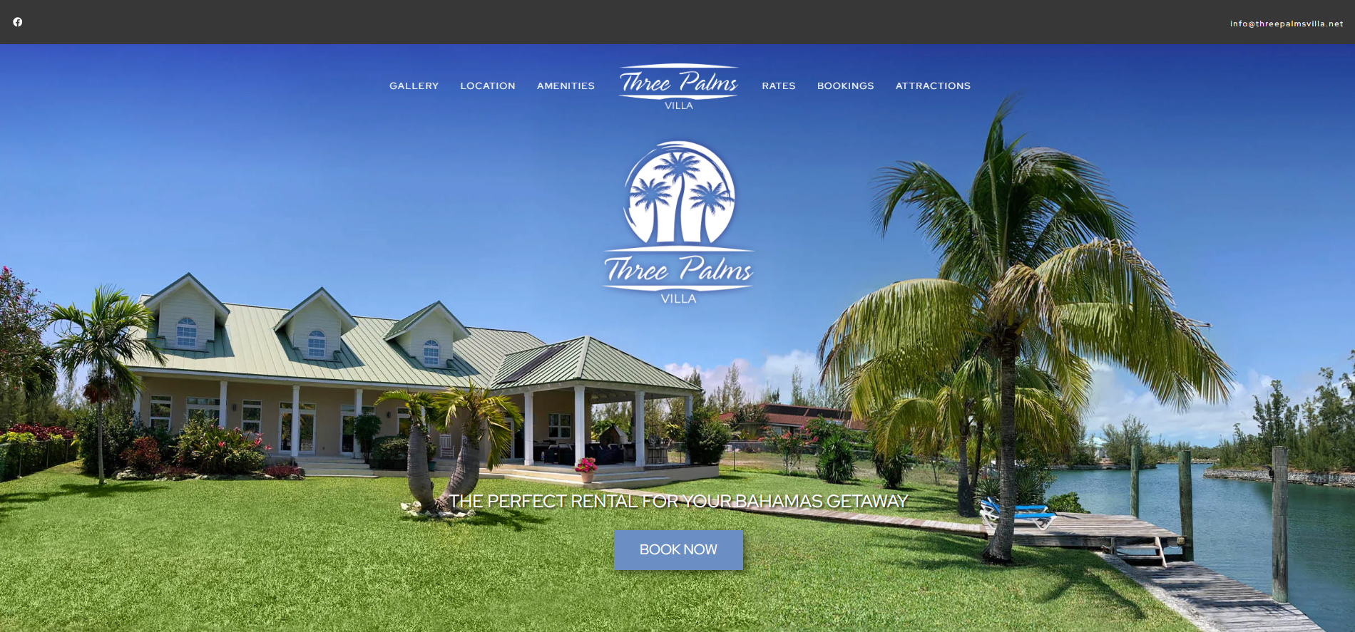 Three Palms Villa Website Hero Still