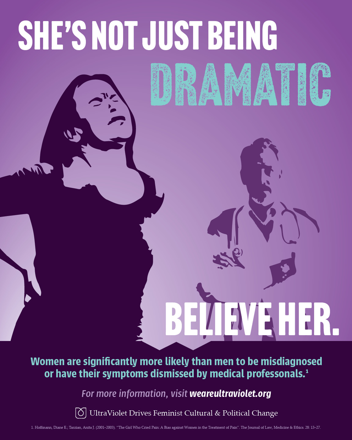 She's not just being dramatic, Believe Her: Poster