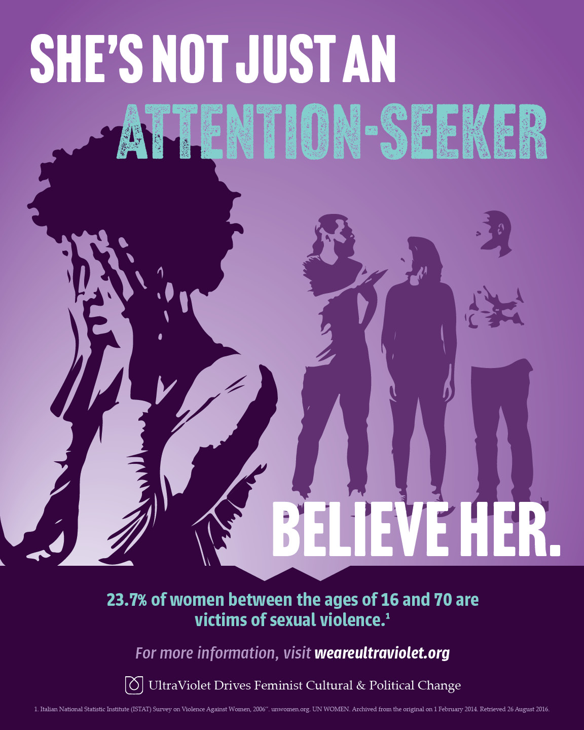 She's not just an attention seeker, Believe Her: Poster