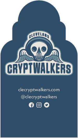 Cleveland Cryptwalkers Business Card Back