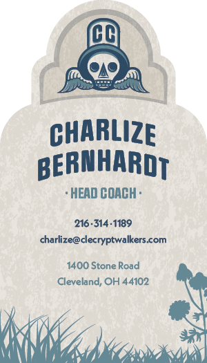 Cleveland Cryptwalkers Business Card Front