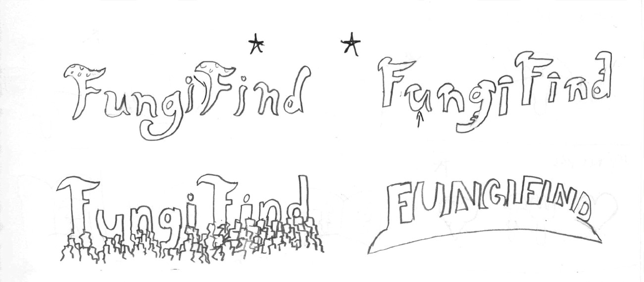 FungiFind Logo Sketches