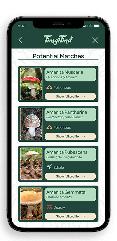 FungiFind Potential Matches