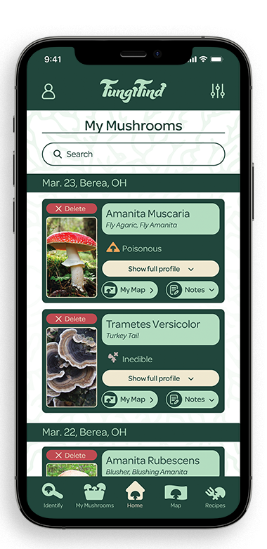 FungiFind My Mushrooms