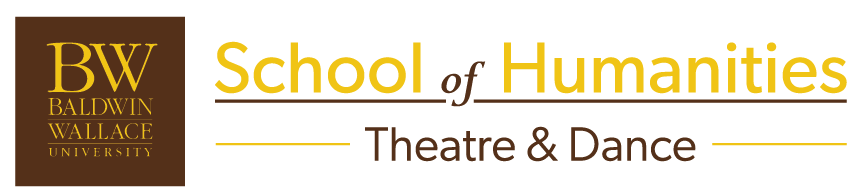 School of Humanities Department of Theatre & Dance External Lockup Logo