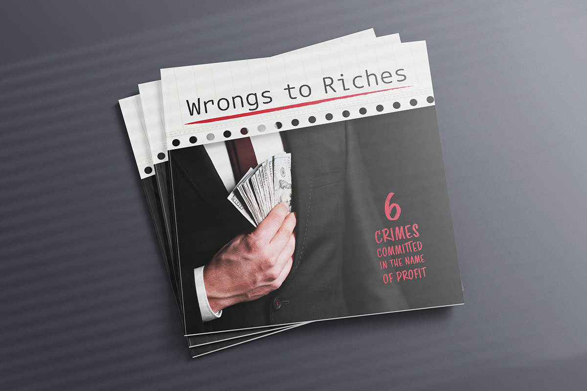 Wrongs to Riches Brochure Cover