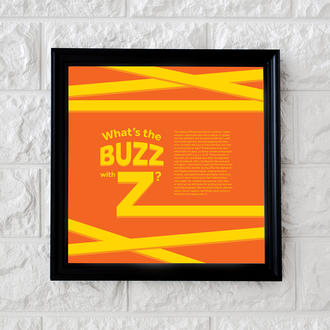 Letter Z Poster Mockup 2